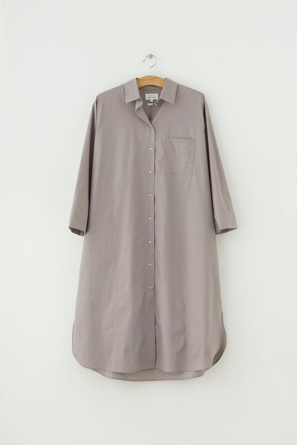 Alva shirtdress wide sleeve - warm grey