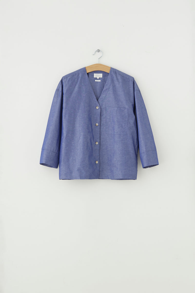 Edia shirt - blue melange