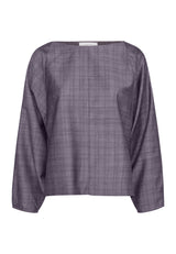 Ava top - wool check