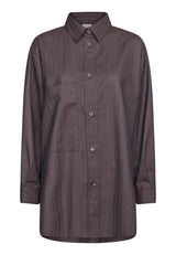 Elise shirt - brown check structure