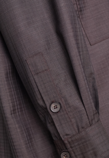 Elise shirt - brown check structure