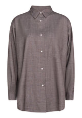 Alva shirt - brown melnage