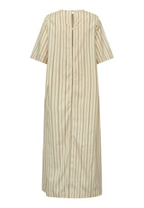 Mira ancle dress-oister stripe
