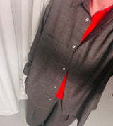 Alva shirt - brown melnage