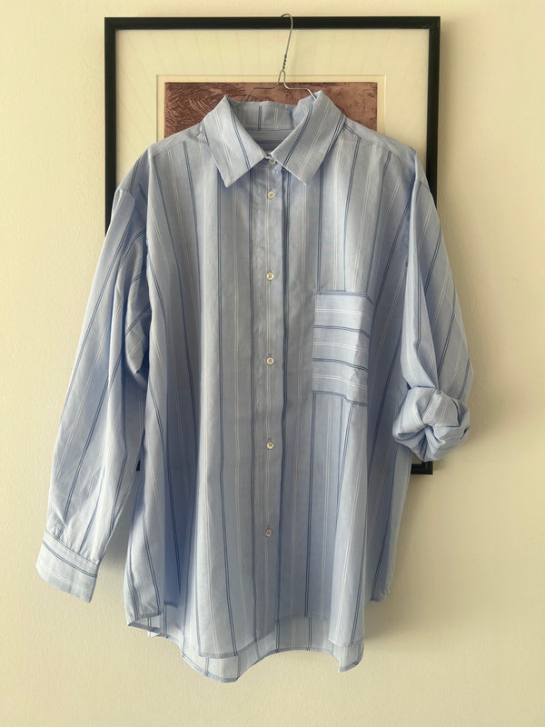 Alva shirt - light Blue stripe