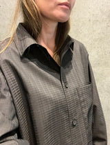 Elise shirt - brown check structure