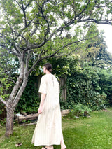 Mira ancle dress-oister stripe