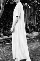 Mira ancle dress-oister stripe