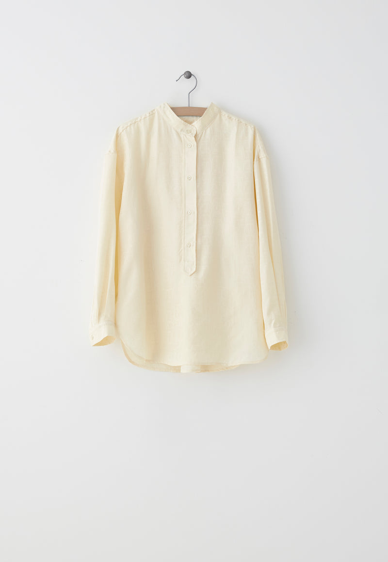 Agnes midi shirt - silk jaquard